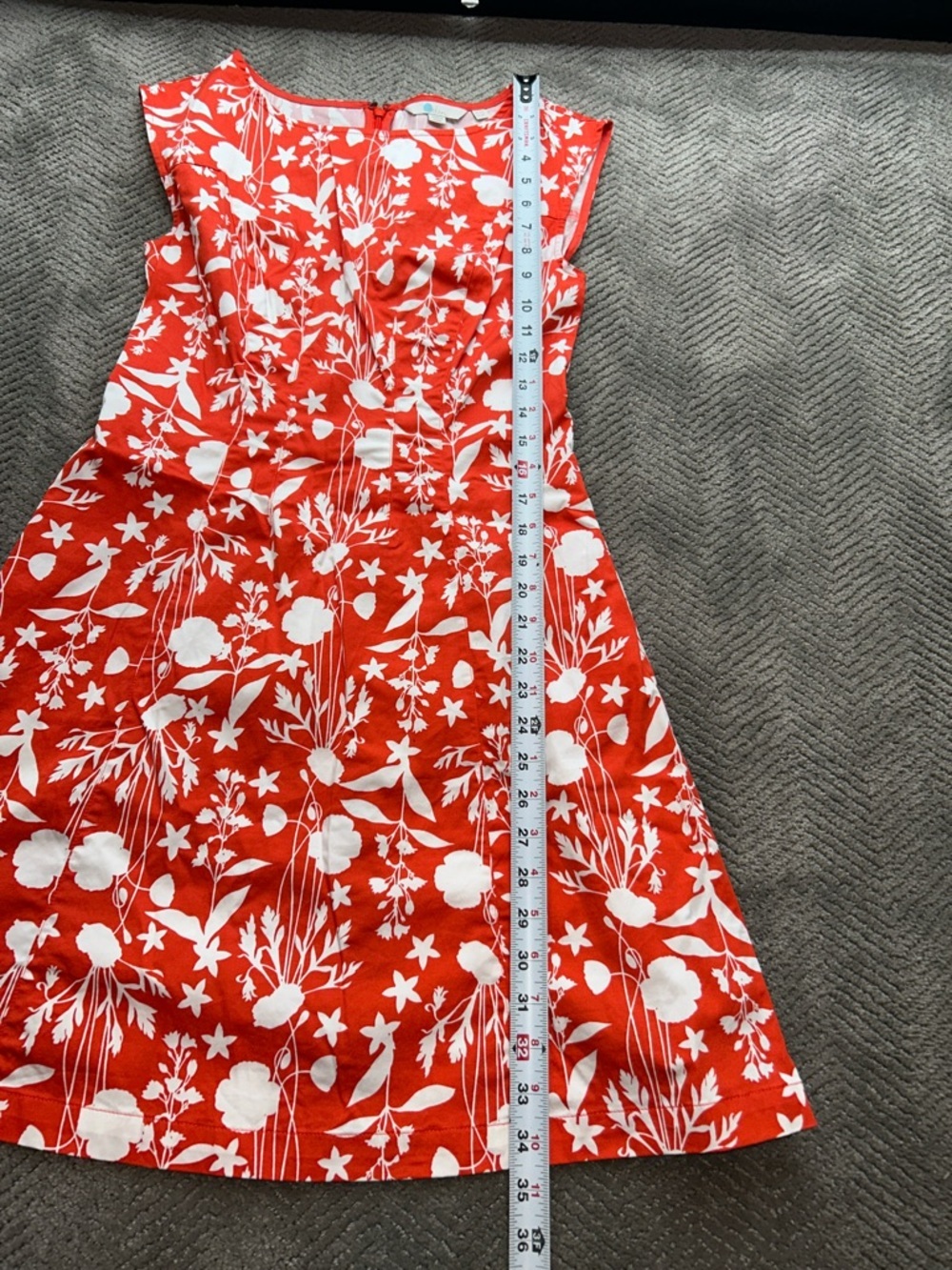 Boden Women Rosamund Garden Floral Fit and Flare Dress Midi Dress Size 6P - Picture 10 of 11